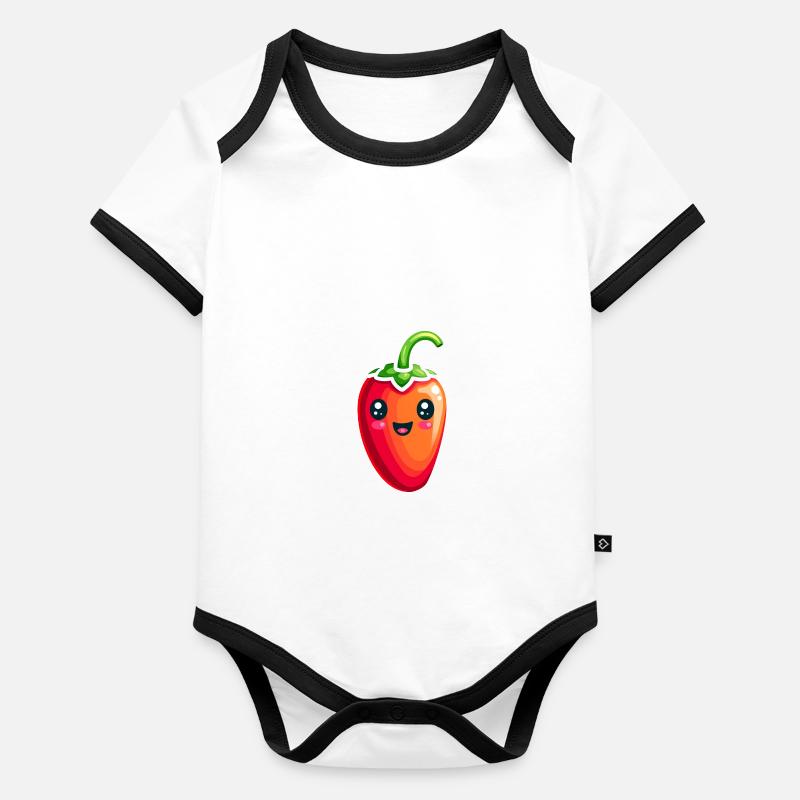 Chili Organic Baby Contrasting Bodysuit