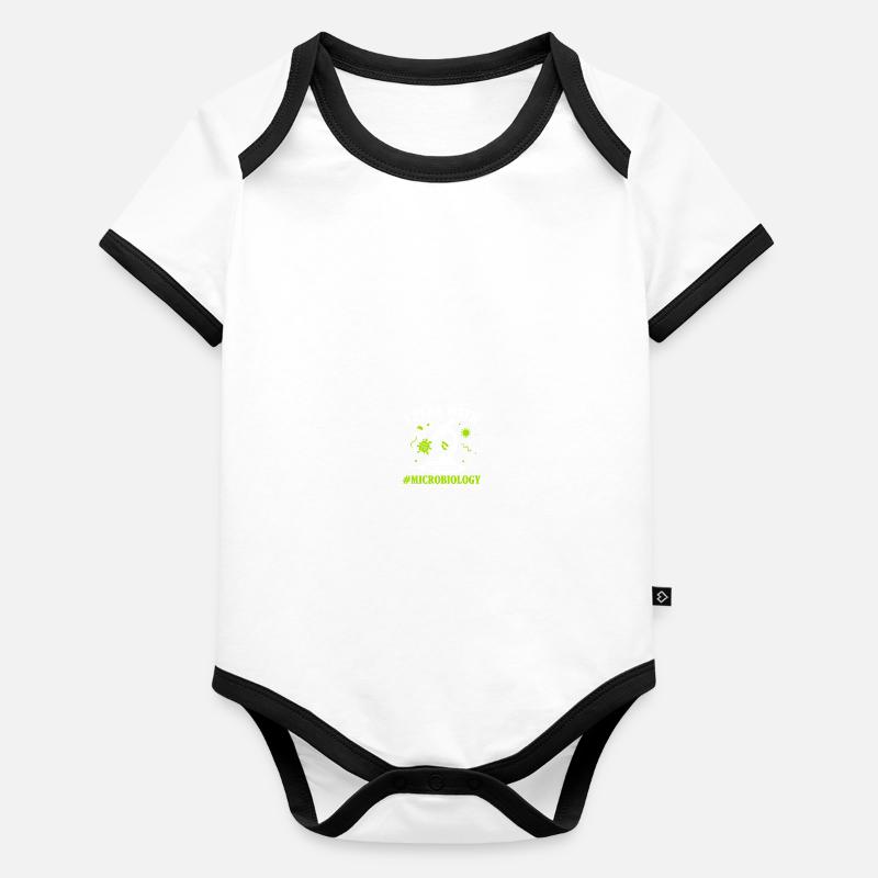 Science Microbiologie Microbiologiste Body Bébé bio contrasté manches courtes