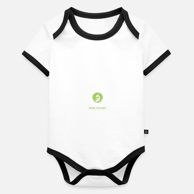 Science Microbiologie Microbiologiste Body Bébé bio contrasté manches courtes