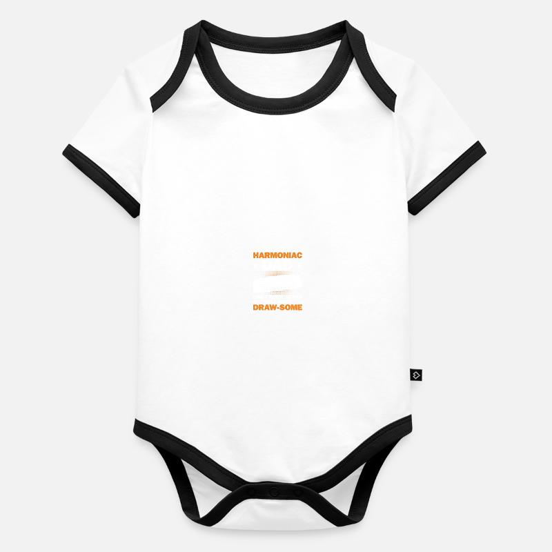 Harmonica player Organic Baby Contrasting Bodysuit