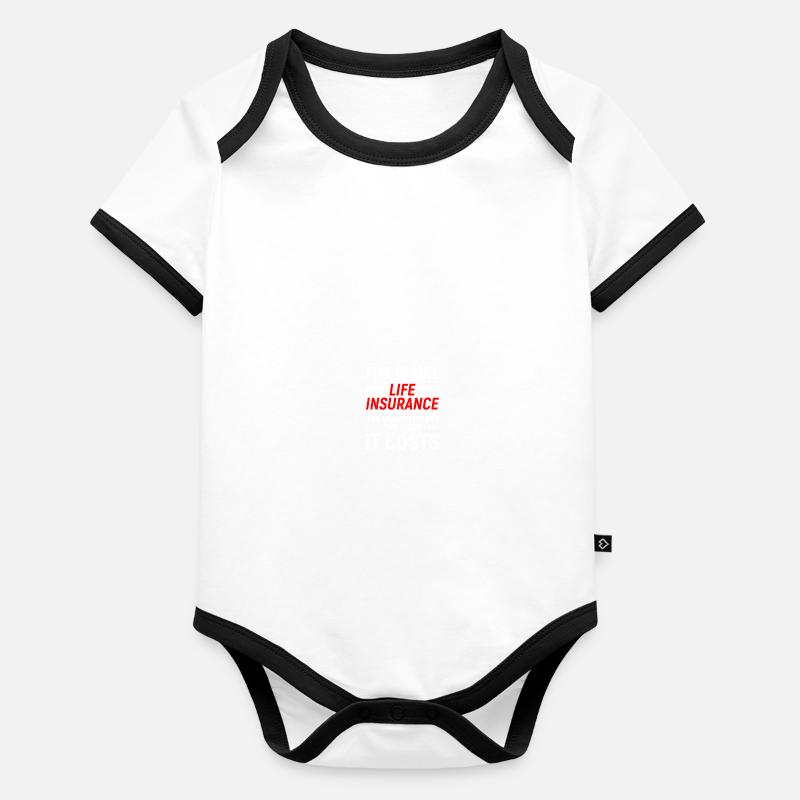 Insurance agent Organic Baby Contrasting Bodysuit