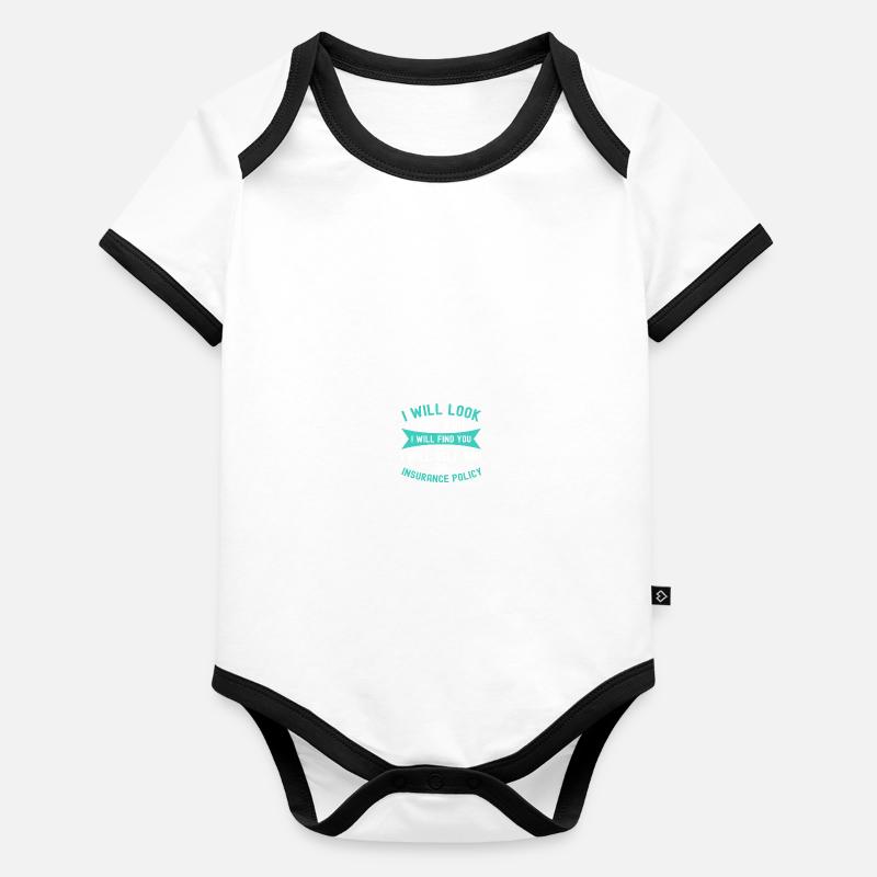 Insurance agent Organic Baby Contrasting Bodysuit