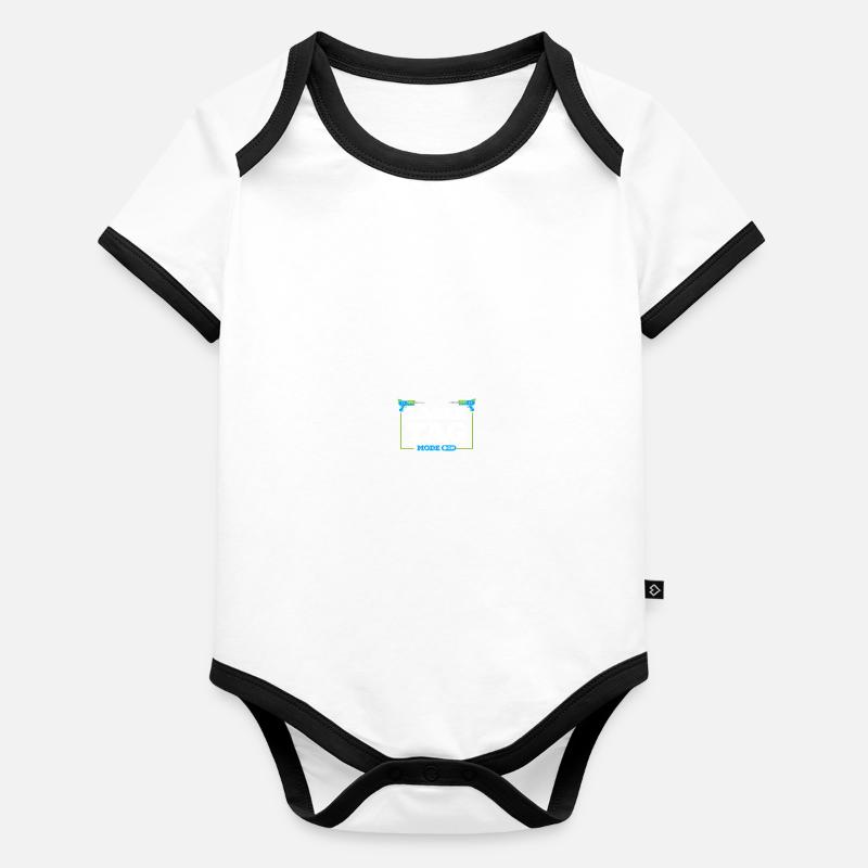 Lasertag Laser Tag Body Bébé bio contrasté manches courtes