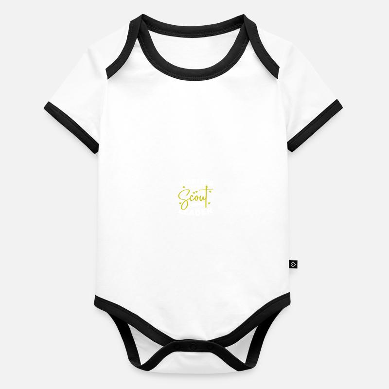 Pfadfinderführer Baby Bio-Kurzarm-Kontrastbody