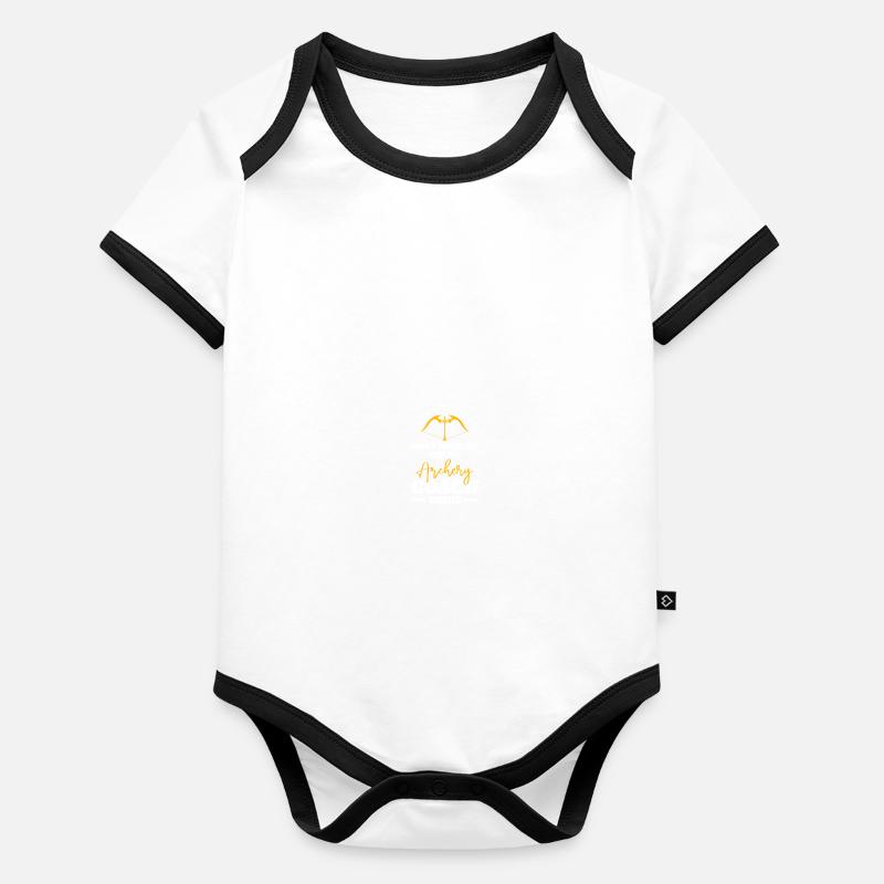 Archery Coach Organic Baby Contrasting Bodysuit