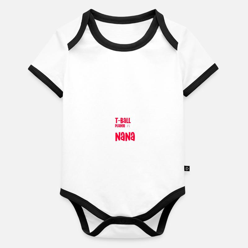 Teeball Tee Ball Tball Mom Organic Baby Contrasting Bodysuit