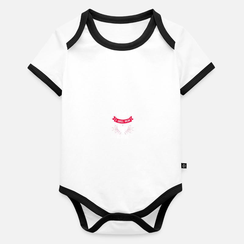 Teeball Tee Ball Tball Maman Body Bébé bio contrasté manches courtes