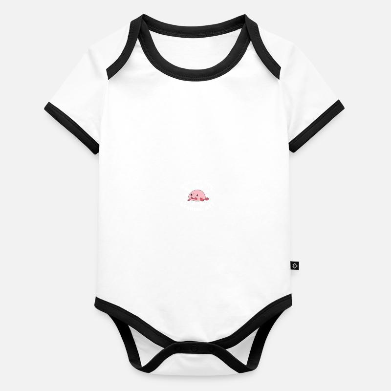 Poisson Blob Poisson Blob Body Bébé bio contrasté manches courtes