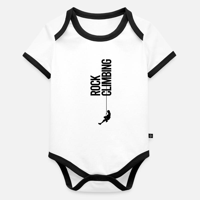 Felsklettern Baby Bio-Kurzarm-Kontrastbody
