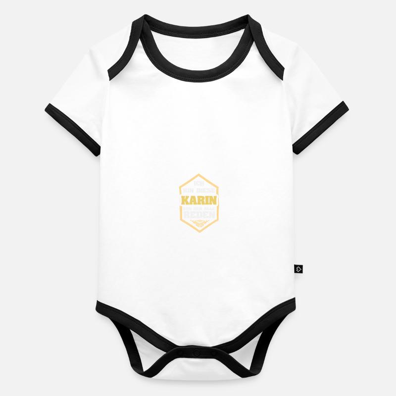 Karin Body Bébé bio contrasté manches courtes