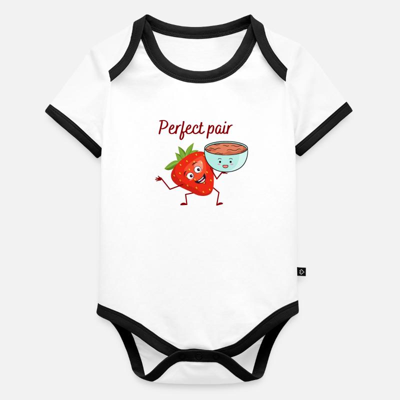 Paire parfaite Body Bébé bio contrasté manches courtes