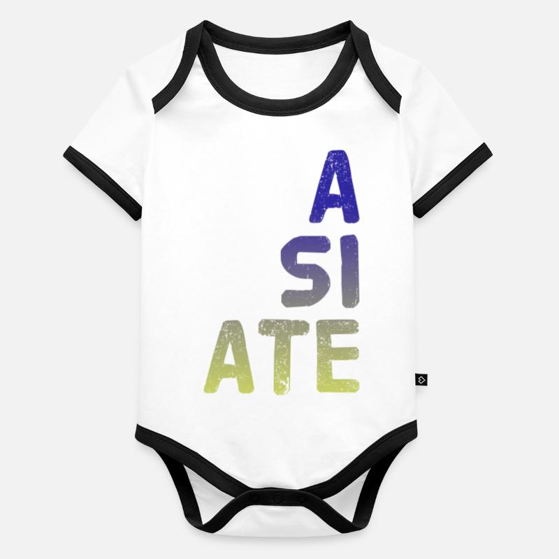 A SI ATE. Wonderful NEW Design by Maximum Design!! Baby Bio-Kurzarm-Kontrastbody