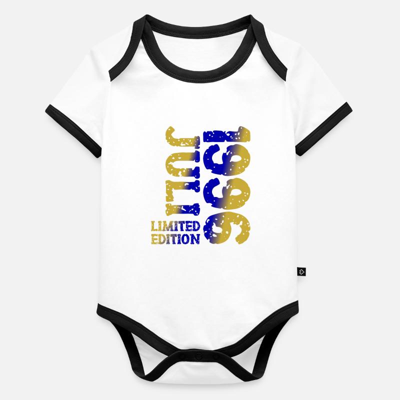 1996 Juli Limited Edition Geburtstag Geschenk Baby Bio-Kurzarm-Kontrastbody