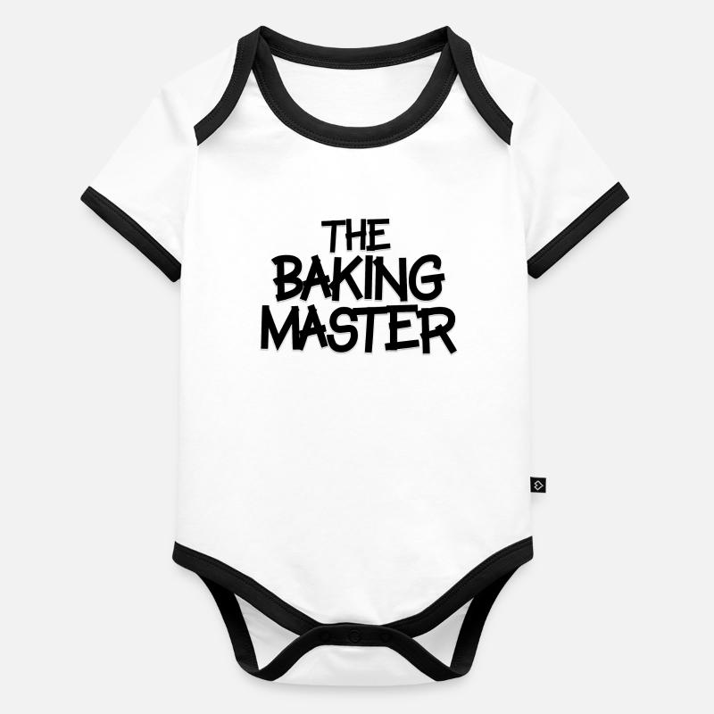 ''The Baking Master'' Baby Bio-Kurzarm-Kontrastbody
