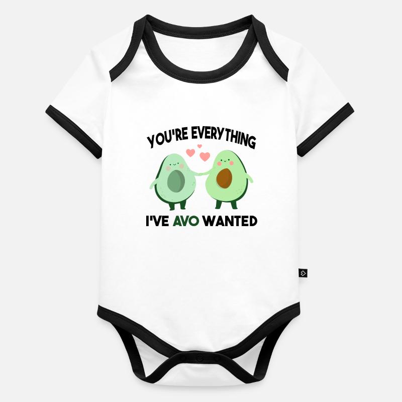 You're Everything I've AVO Wanted Body Bébé bio contrasté manches courtes