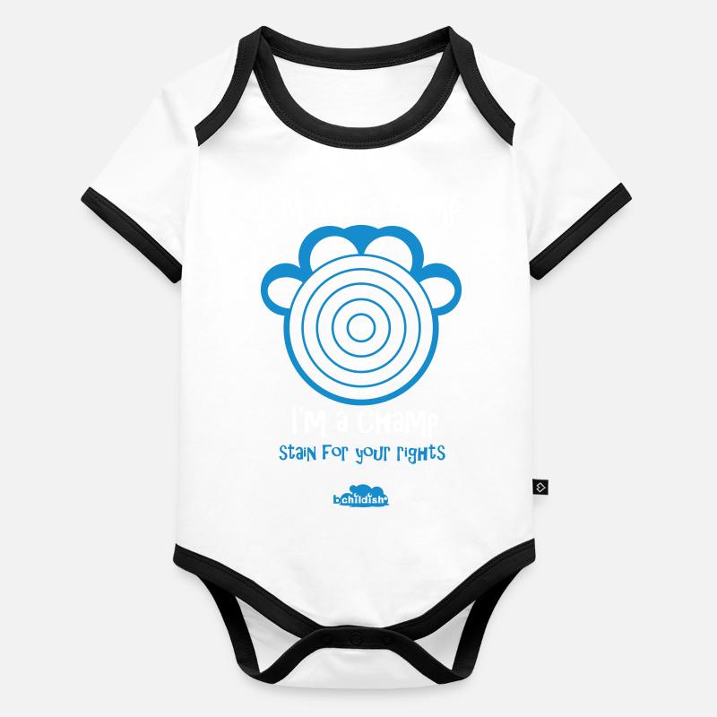 T-shirts enfant créatifs et durables Body Bébé bio contrasté manches courtes