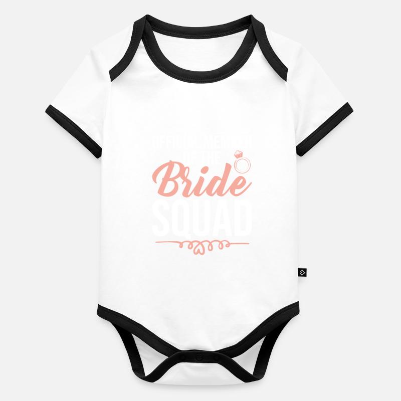 Bride Squad Member Body Bébé bio contrasté manches courtes