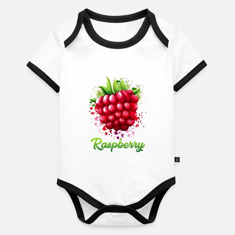 Raspberry costume Organic Baby Contrasting Bodysuit