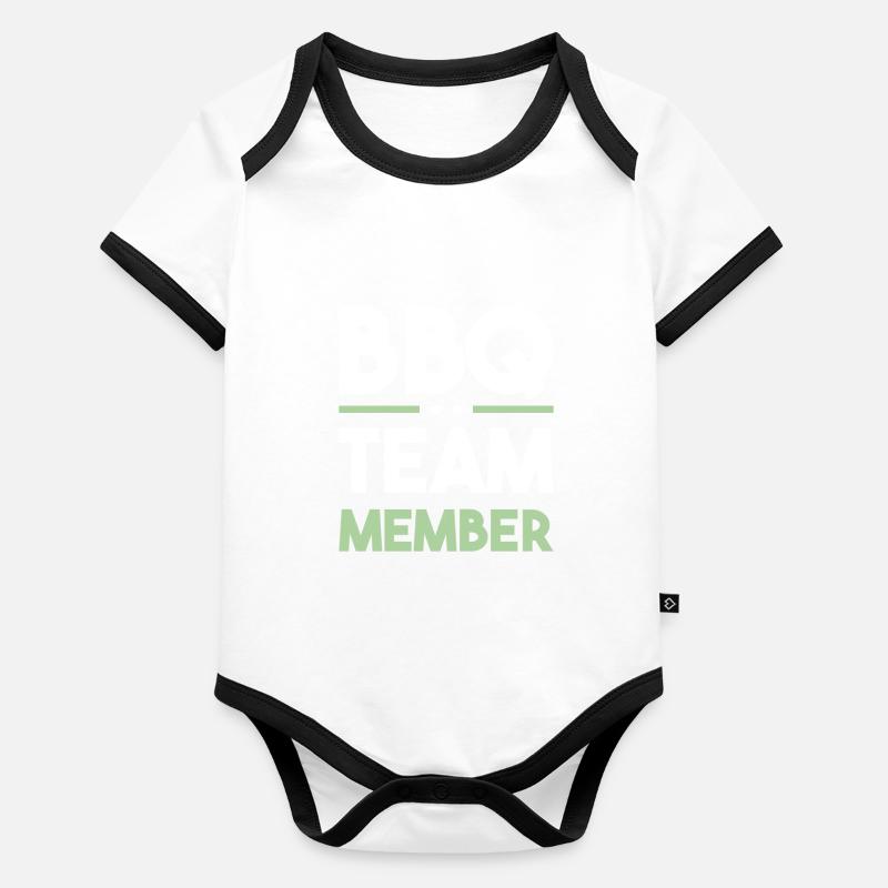 Bbq Team Organic Baby Contrasting Bodysuit