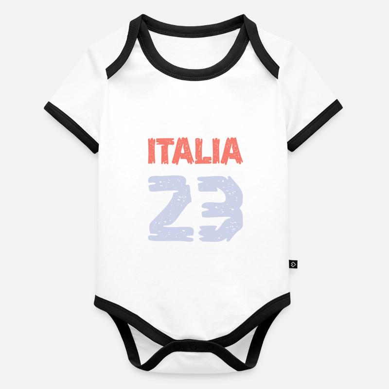 Italia 23 Jersey 2023 Organic Baby Contrasting Bodysuit