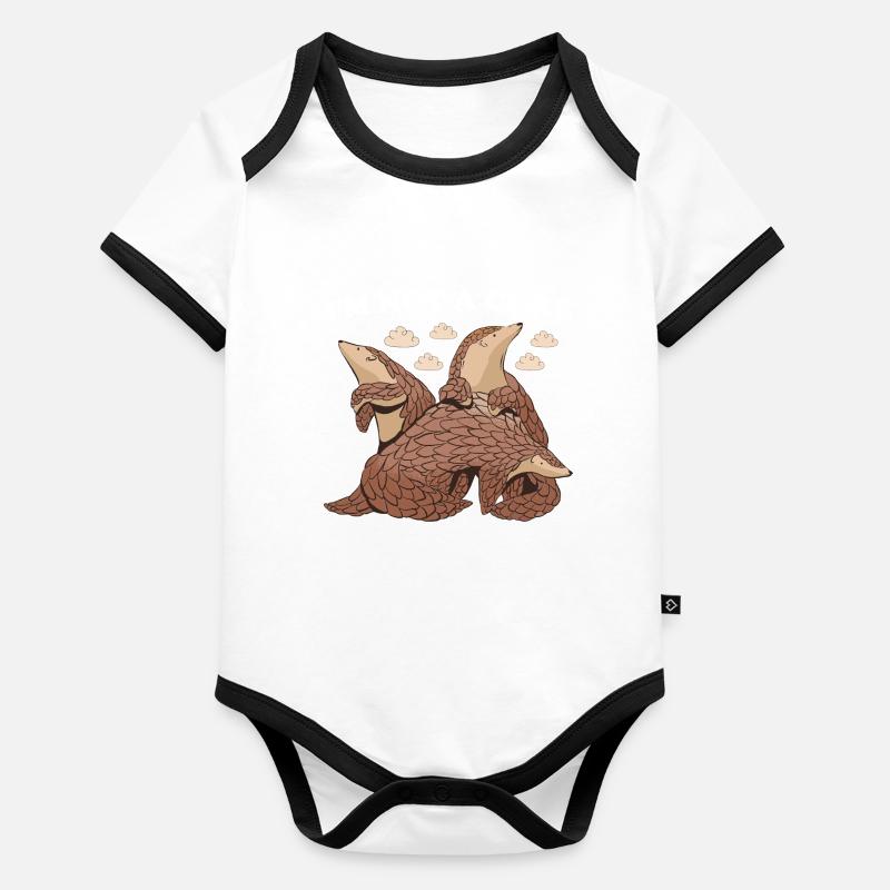 I'm Not A Cure Pangolin Baby Bio-Kurzarm-Kontrastbody
