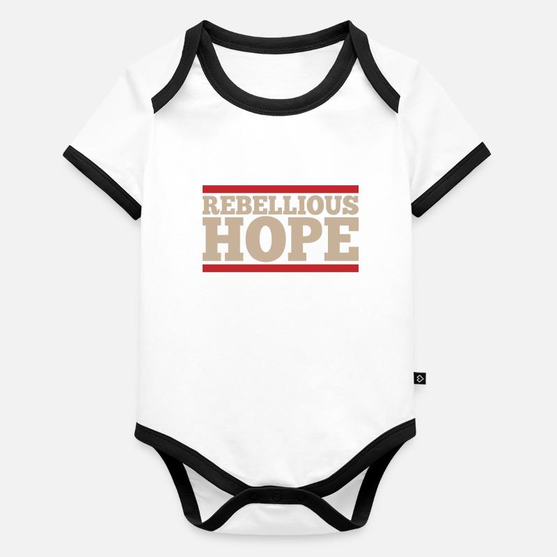 Rebellious hope | Colors can be changed Organic Baby Contrasting Bodysuit
