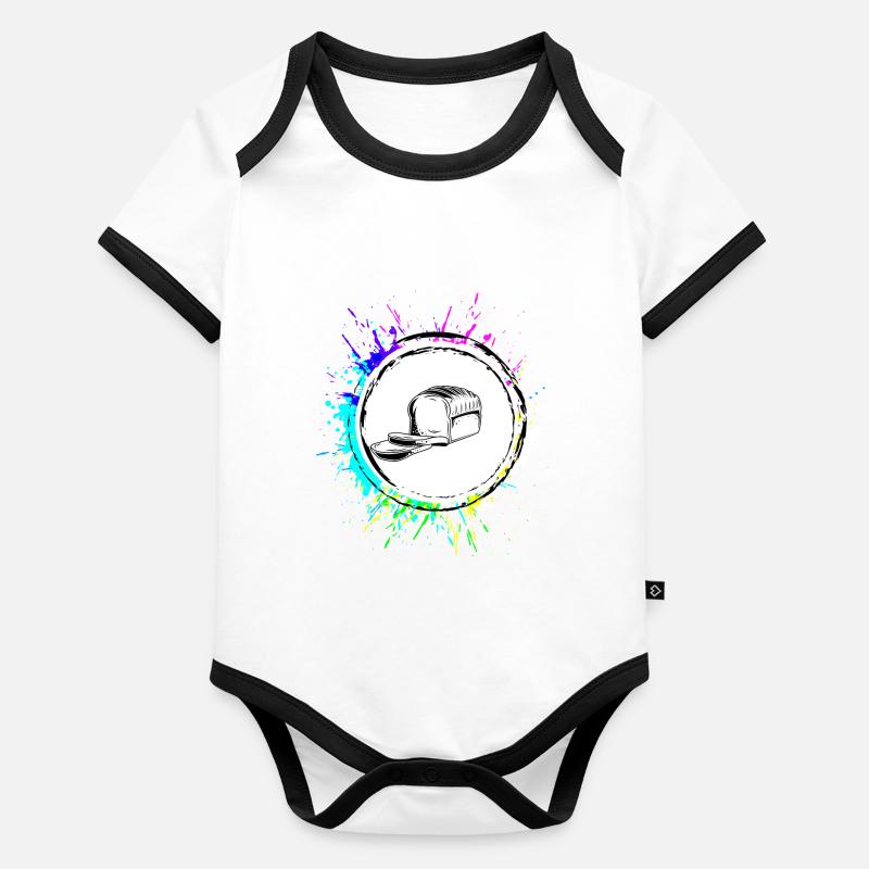 Bread Baking Baker Organic Baby Contrasting Bodysuit