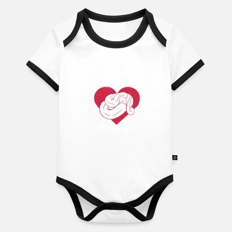 Banana Königspython Python Organic Baby Contrasting Bodysuit