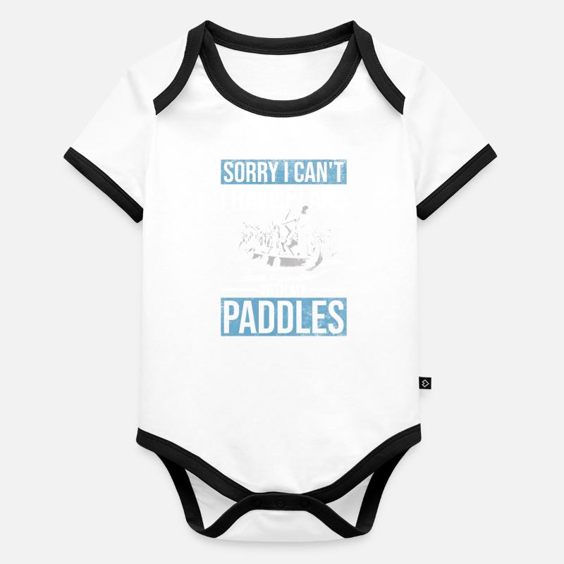 Drachenboot Paddeln Und Drachenboot Body Bébé bio contrasté manches courtes