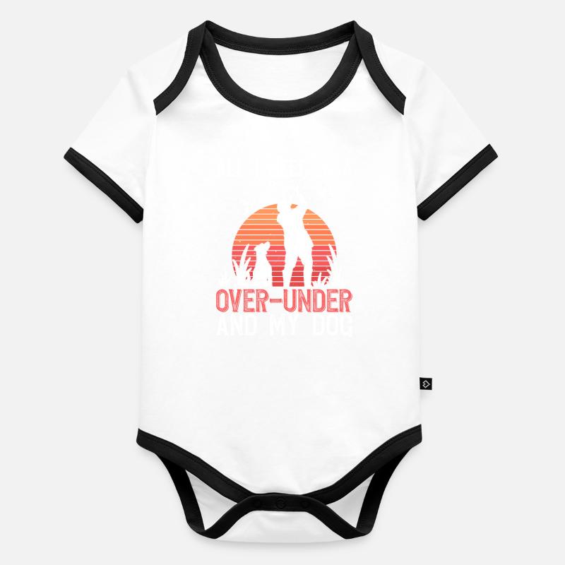 Wachtel Jagd Wachteljäger Organic Baby Contrasting Bodysuit