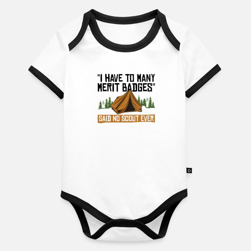 Cub Scout Design Für Einen Pfadfinderführer Body Bébé bio contrasté manches courtes