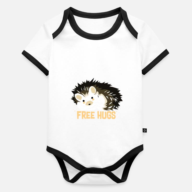 Étreinte du hérisson Body Bébé bio contrasté manches courtes