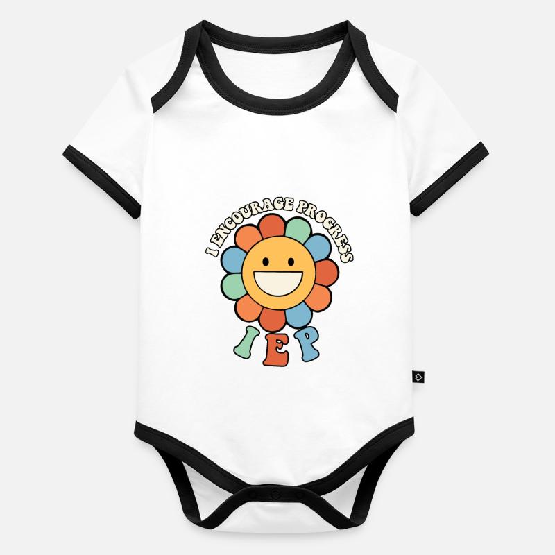 Accélération de l’appréciation des enseignants J’encourage le progrès Body Bébé bio contrasté manches courtes