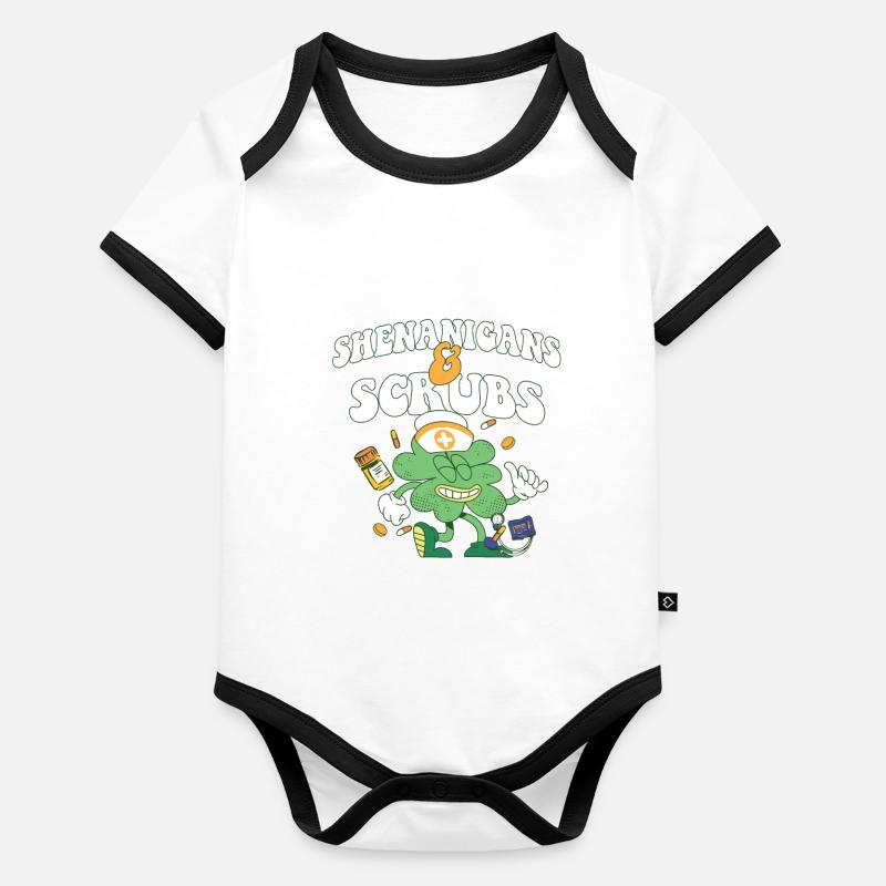 Shenanigans & Scrubs ER Nurse Physician St. Baby Bio-Kurzarm-Kontrastbody