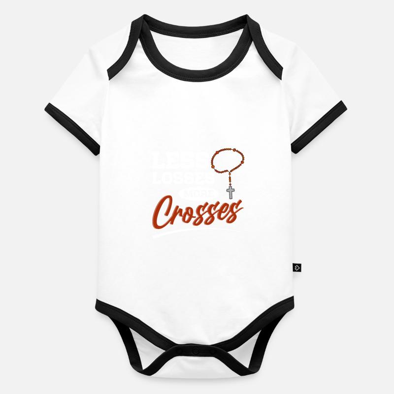 Chaplain Pastor Organic Baby Contrasting Bodysuit