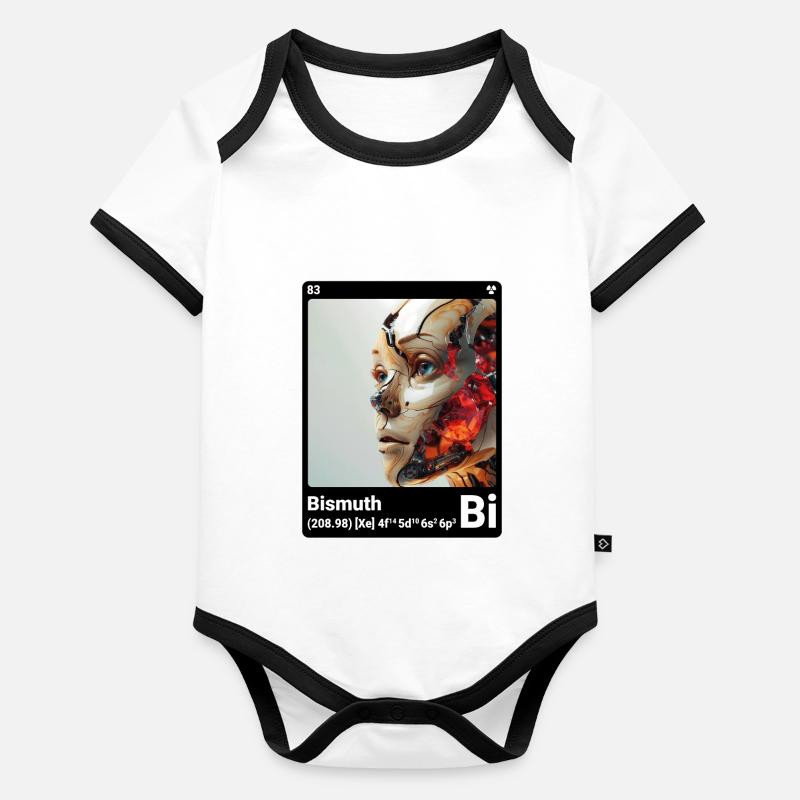 AI am Bismuth (bk) mode, périodique, nerdstyle nerd Body Bébé bio contrasté manches courtes