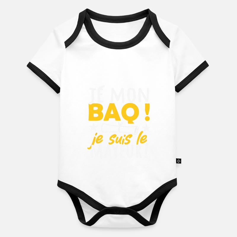 Idée Réussite Bac J'ai Mon Bac Humour Baccalaureate Baby Bio-Kurzarm-Kontrastbody