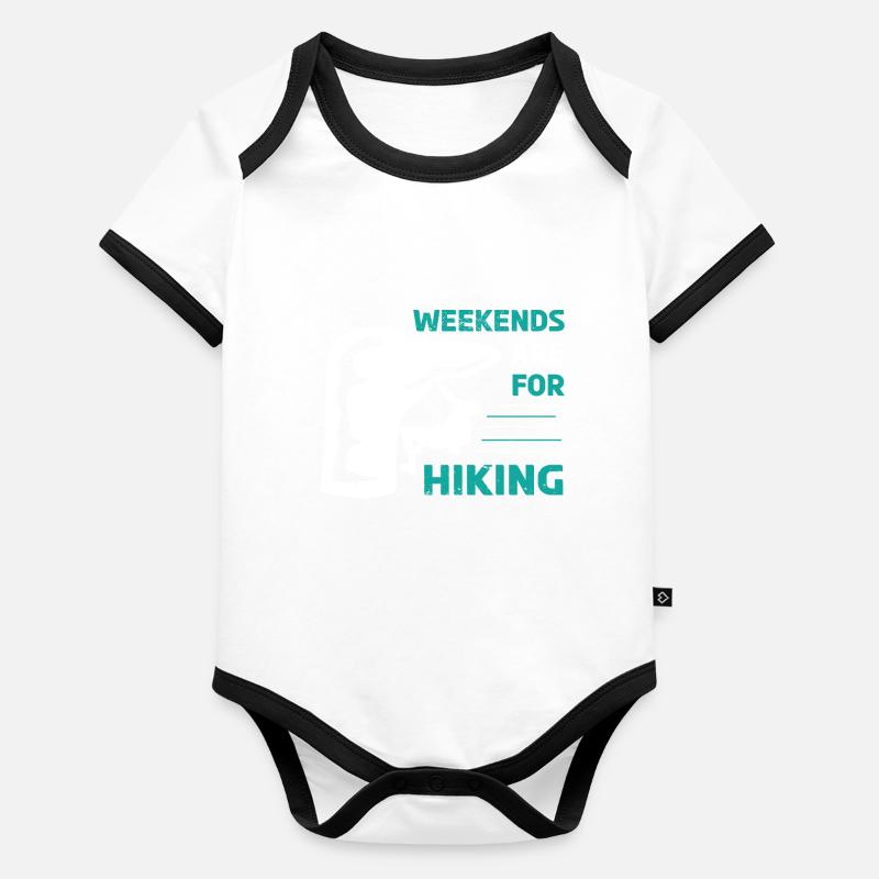 Klettern Kletterer Berge Kletterwand Kletterdad Baby Bio-Kurzarm-Kontrastbody
