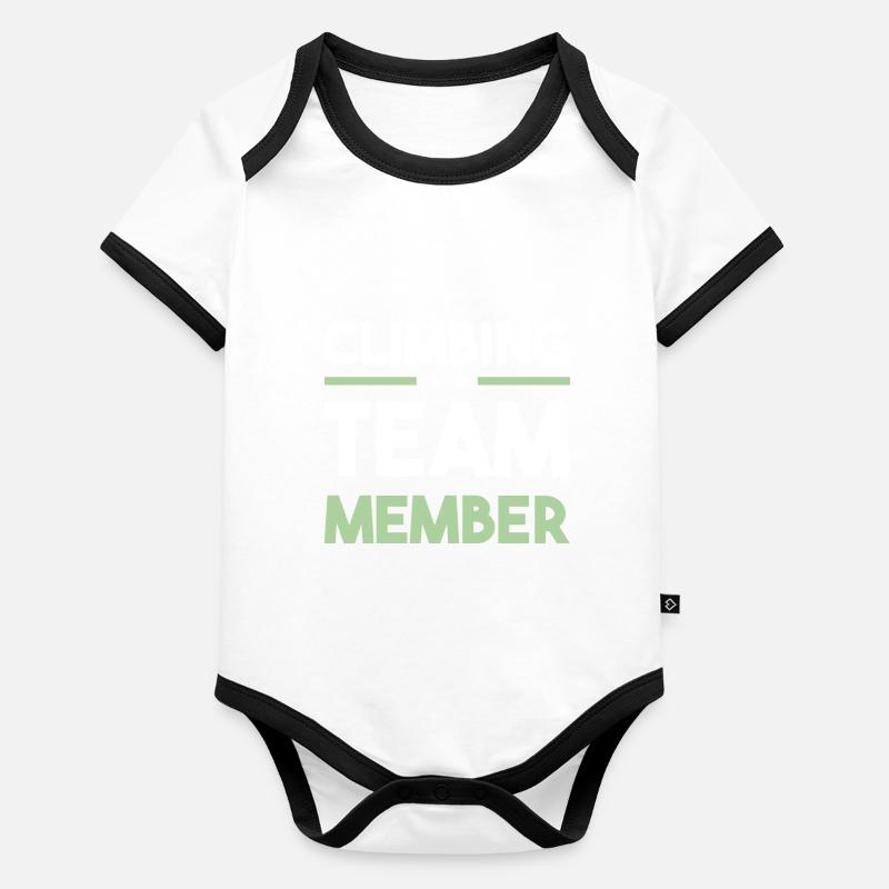 Climbing Team Baby Bio-Kurzarm-Kontrastbody