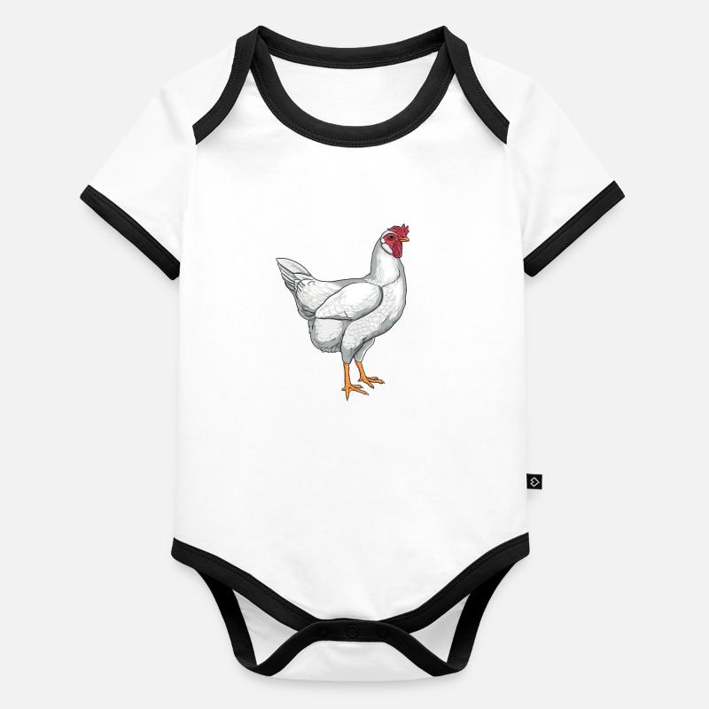 Livourne Body Bébé bio contrasté manches courtes