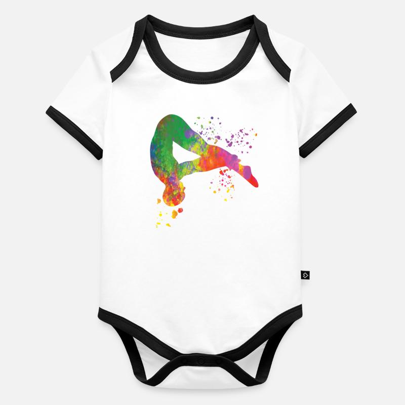 Synchronisierter Wassertaucher High Diver Baby Bio-Kurzarm-Kontrastbody