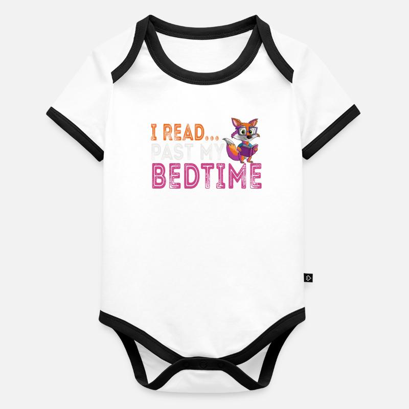 I read after bedtime Lesefuchs Organic Baby Contrasting Bodysuit