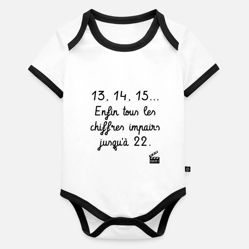 Kaameløtt - Réplique Culte - Citation Perceval Body Bébé bio contrasté manches courtes