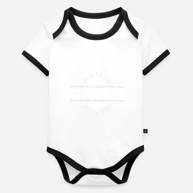 Baby Bio-Kurzarm-Kontrastbody