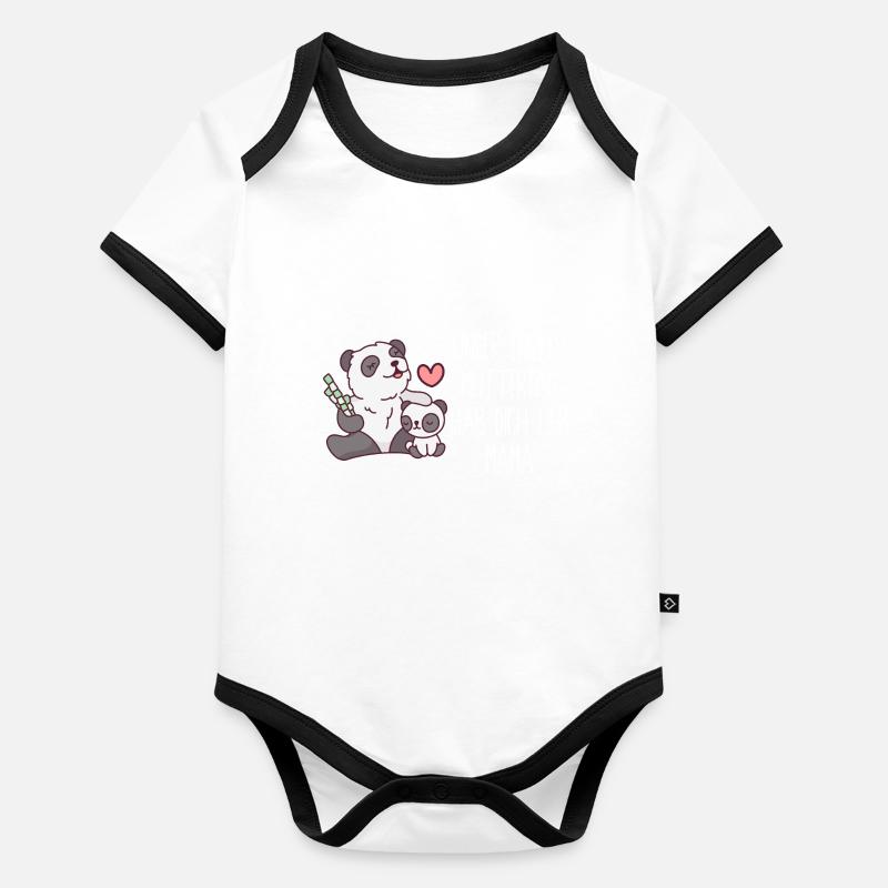Muttertag - Erster Muttertag Baby Bio-Kurzarm-Kontrastbody