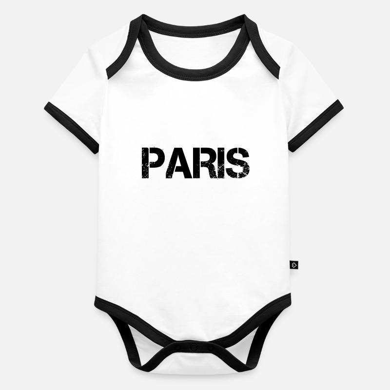 Paris Body Bébé bio contrasté manches courtes