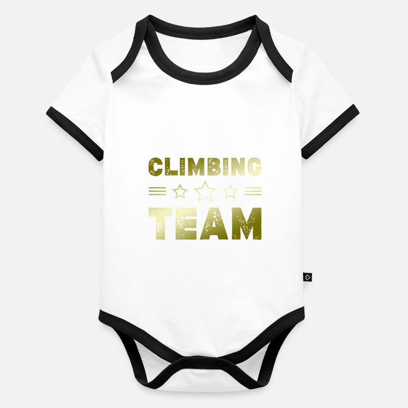 Climbing Team Baby Bio-Kurzarm-Kontrastbody