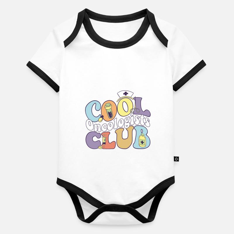 Cool Oncologists Club Oncology Practitioner Squad Organic Baby Contrasting Bodysuit