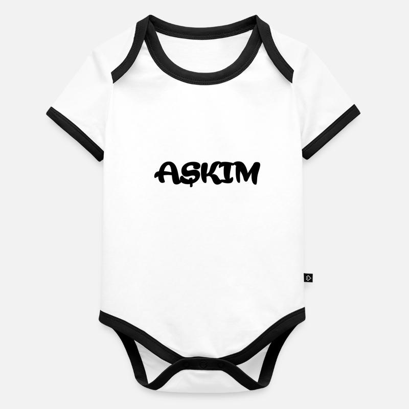 Askim Turkish Organic Baby Contrasting Bodysuit
