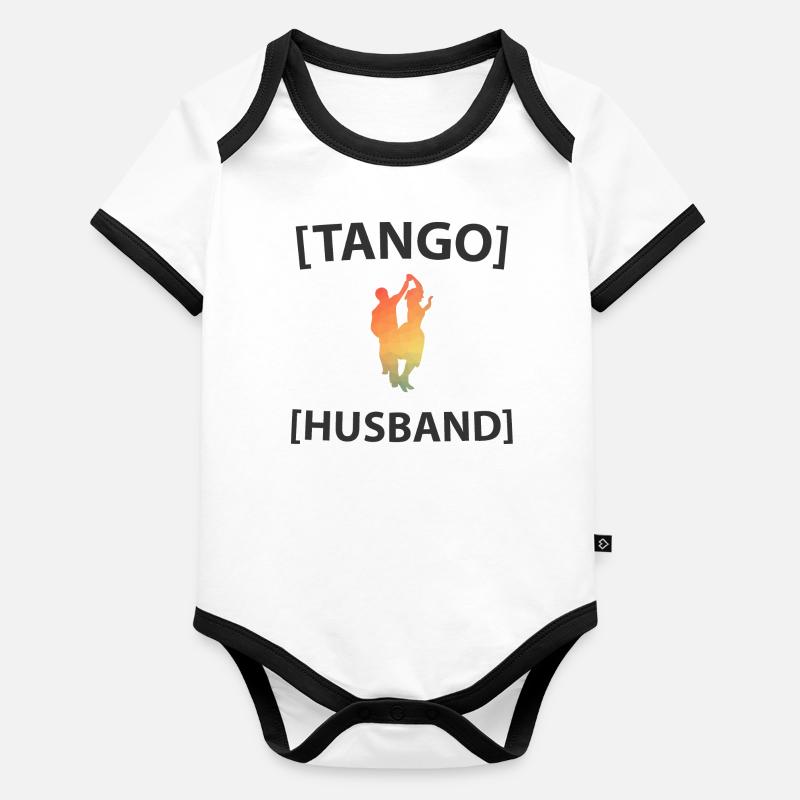 Tango Ehemann Baby Bio-Kurzarm-Kontrastbody